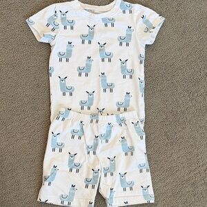 Adorable Organic Cotton Llama Pajama Set